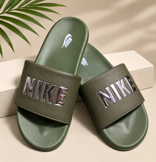 Nike Luxe Comfort Slides – Premium Metallic Edition | soft and comfortable | Anti Slip