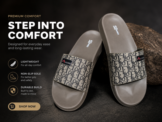 ZappySole | Premium Anti-Slip Comfort Slides | Super soft