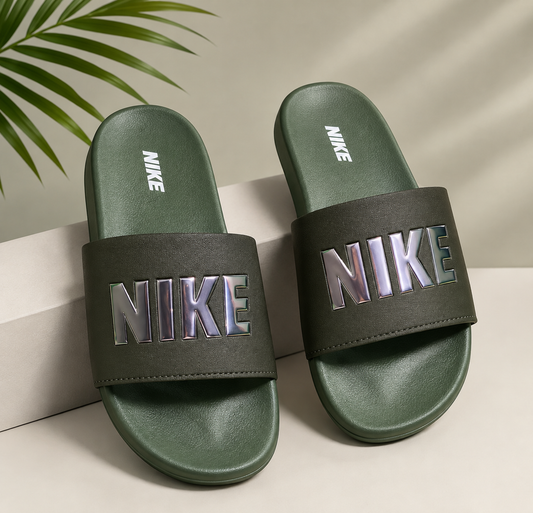 Nike Luxe Comfort Slides – Premium Metallic Edition | soft and comfortable | Anti Slip